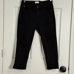 Curve Appeal Capri Jeans Womens 4/27 Mid Rise Stretch Casual Comfort‎ Jegging